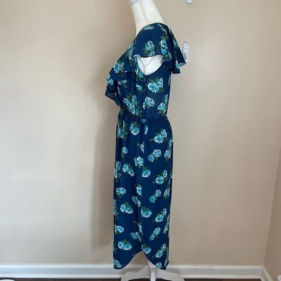 Wayf|Midi|Ruffle|Floral print| Lightweight| V-neck  - Picture 5 of 10